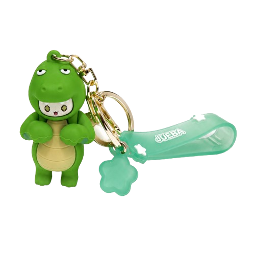 Green Dino Figure Keychain