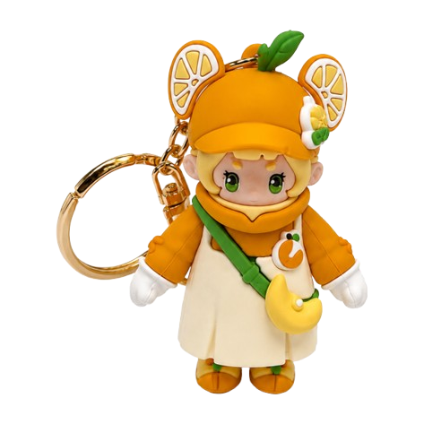 Orange Citrus Figure Keychain