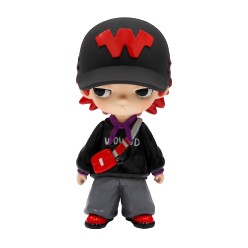 Red Helmet Street Figure