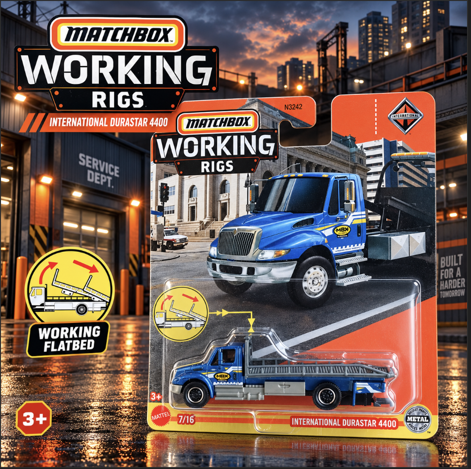 Matchbox Working Rigs International DuraStar 4400 Flatbed