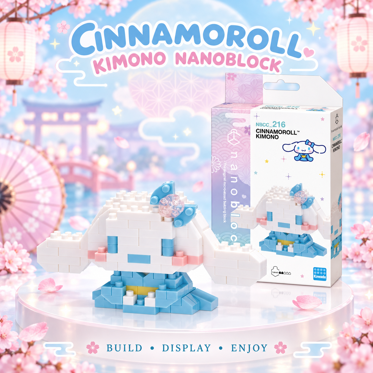 Cinnamoroll Kimono Nanoblock Mini Building Block Set