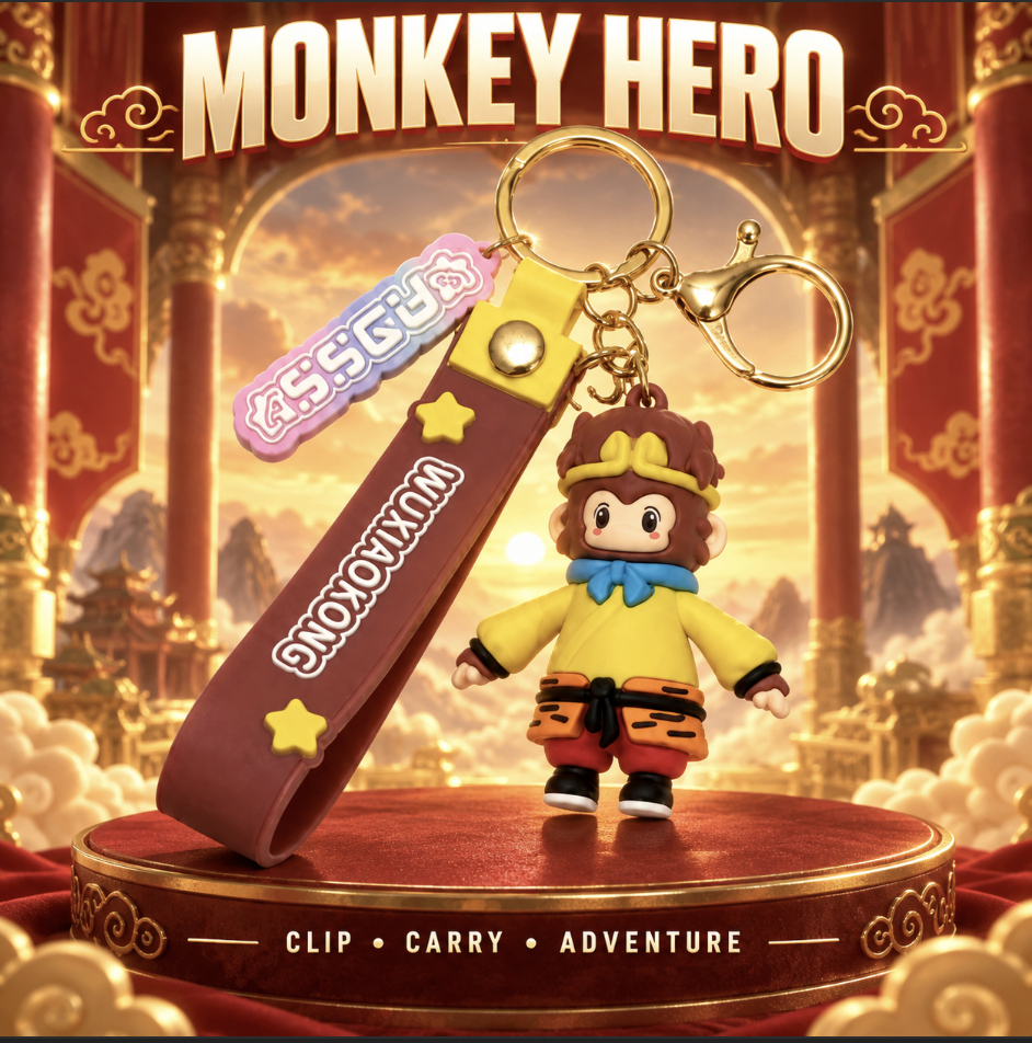 Lion Boy Figure Keychain