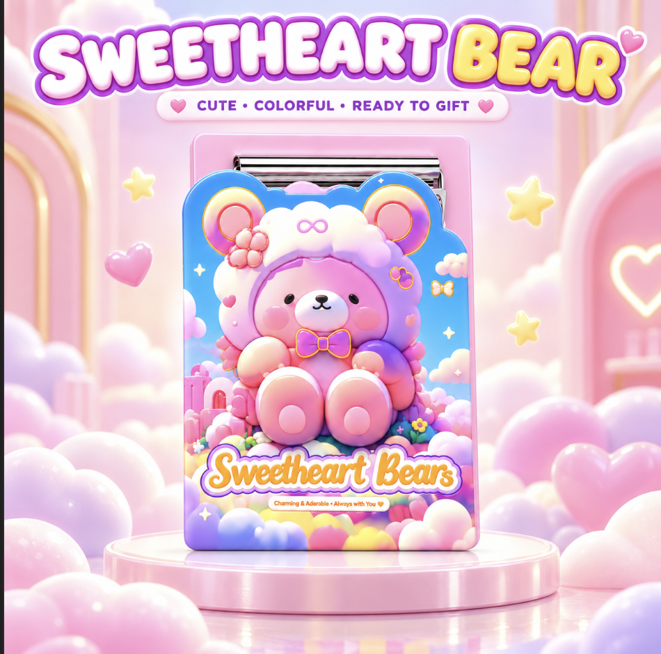 Sweetheart Bears Memo Pad with Clipboard