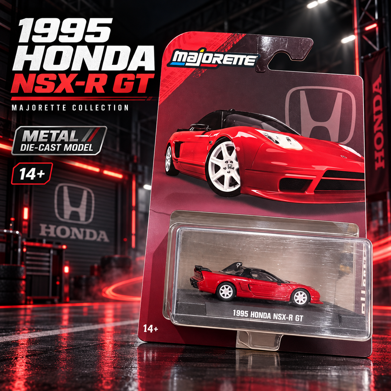 Majorette Collection 1995 Honda NSX-R GT 1:64 Die-Cast