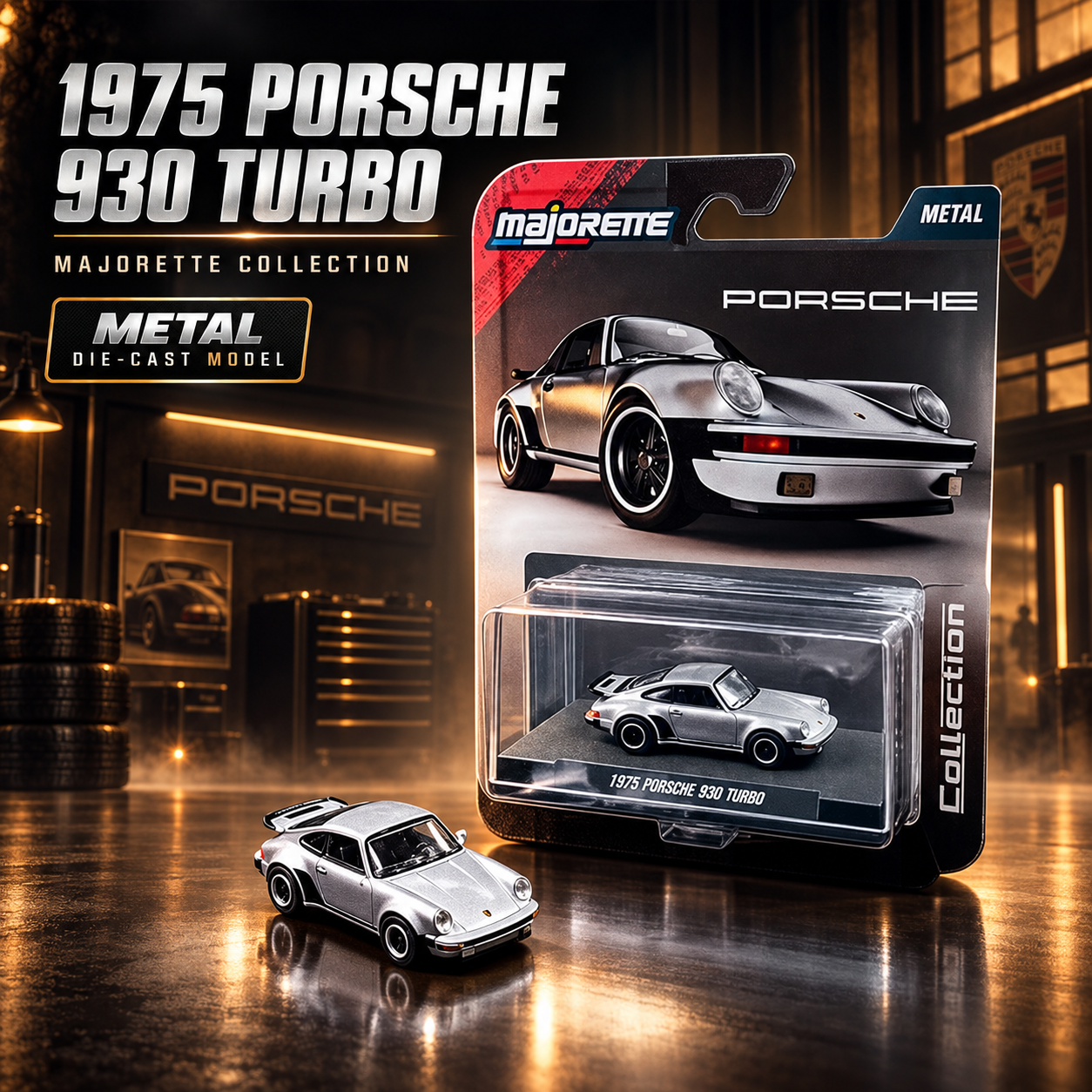 Majorette Collection 1975 Porsche 930 Turbo 1:64 Die-Cast